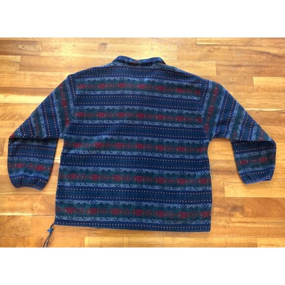 Van Heusen XL/XG Mens Fleece Pullover Sweater Multicolor Striped Zip-Up - Picture 5 of 5